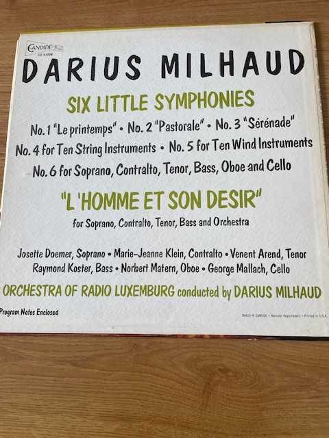 vinil Darius Milhaud - Six Little Symphonies