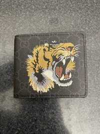 Carteira Gucci Tiger Black Slim Preta