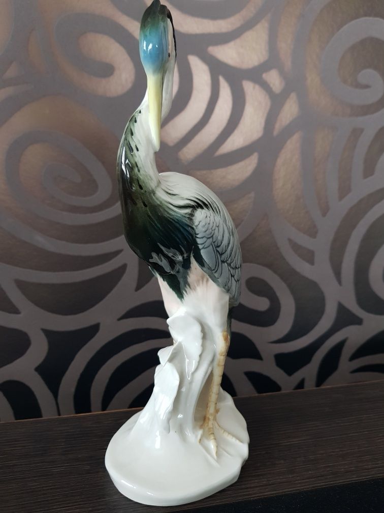 Czapla figurka z porcelany Karl ENS
