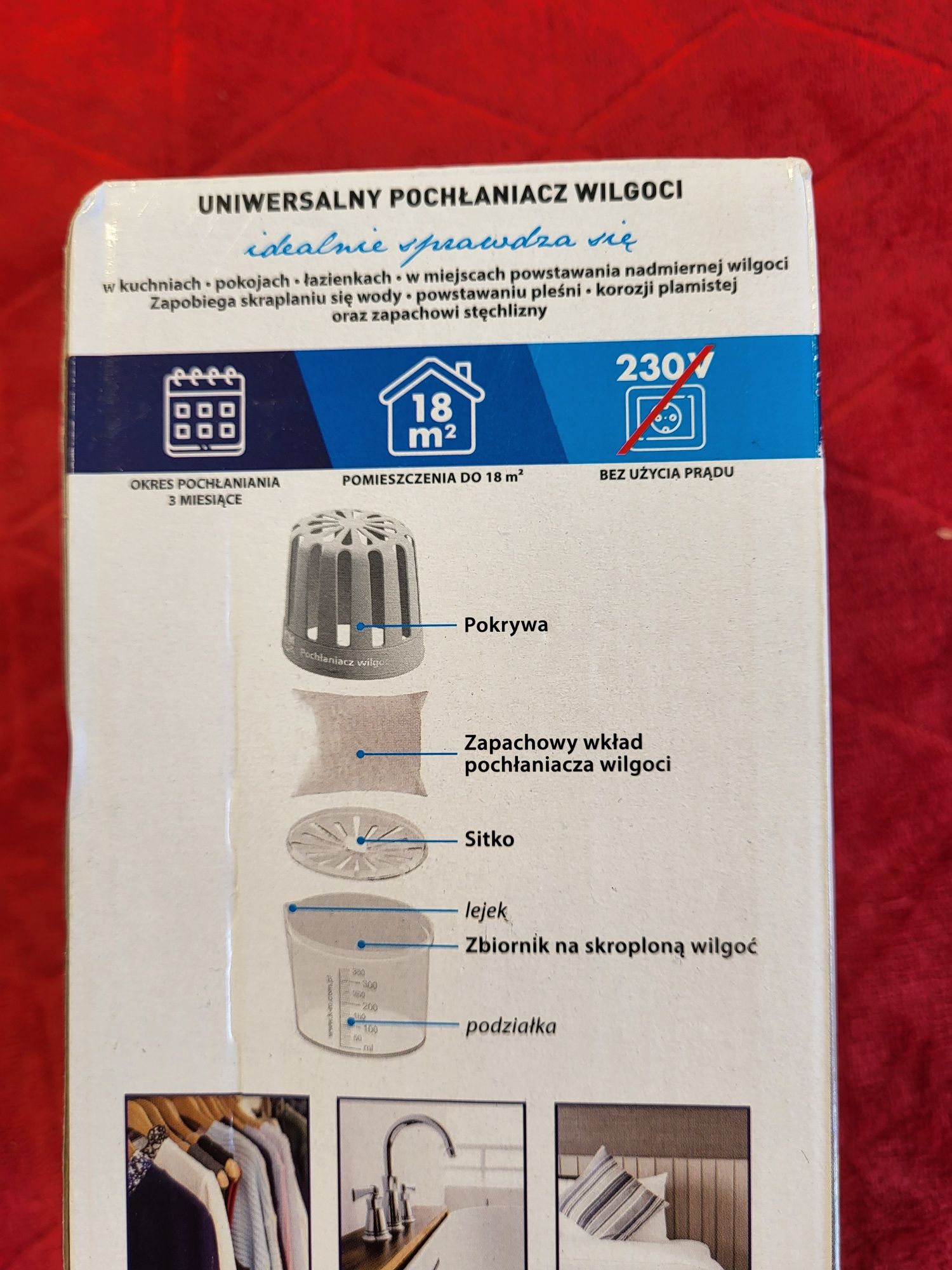 Uniwersalny pochłaniacz wilgoci
