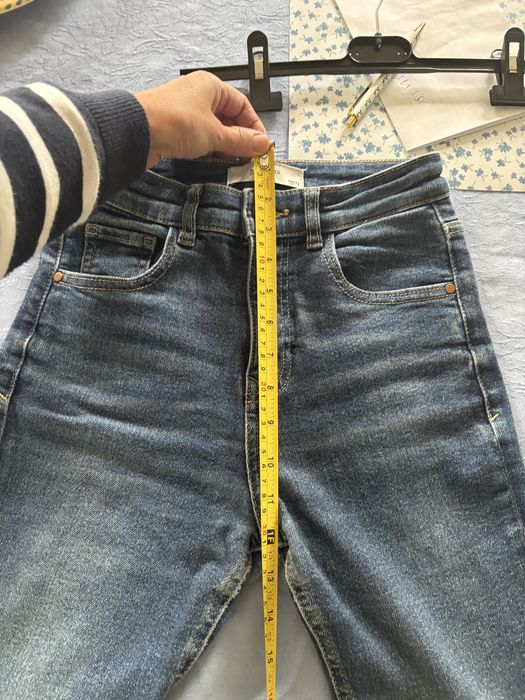 Jeansy wysoki stan flare rozm. 34