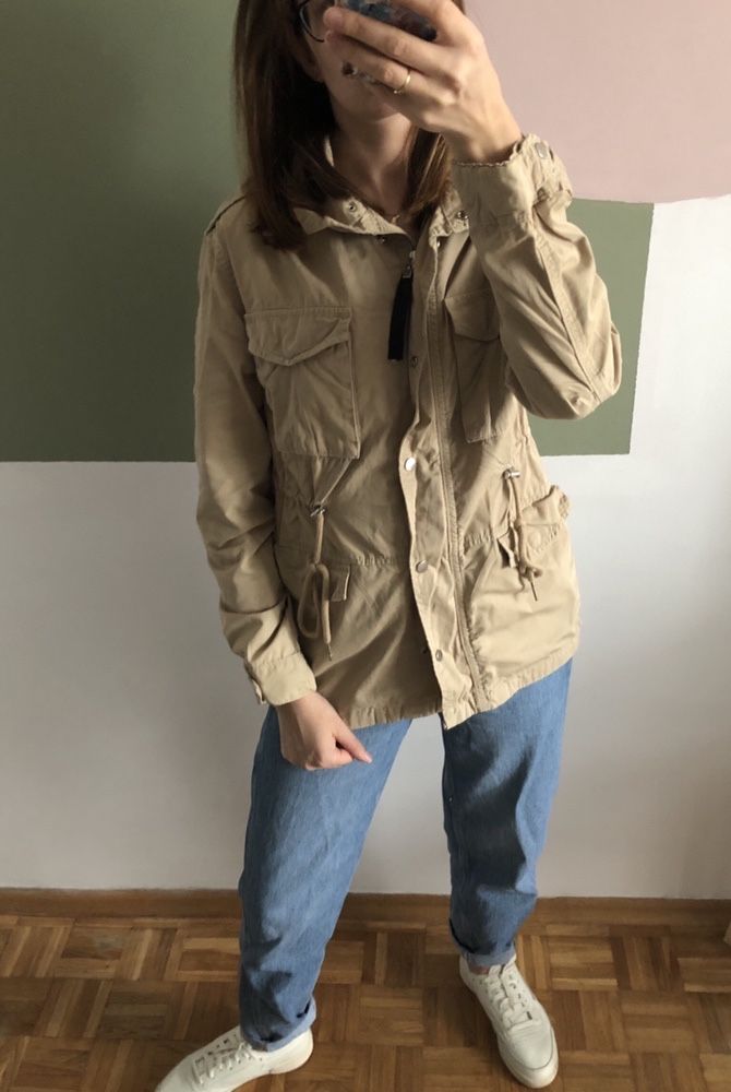 Kurtka parka safari Bershka XS