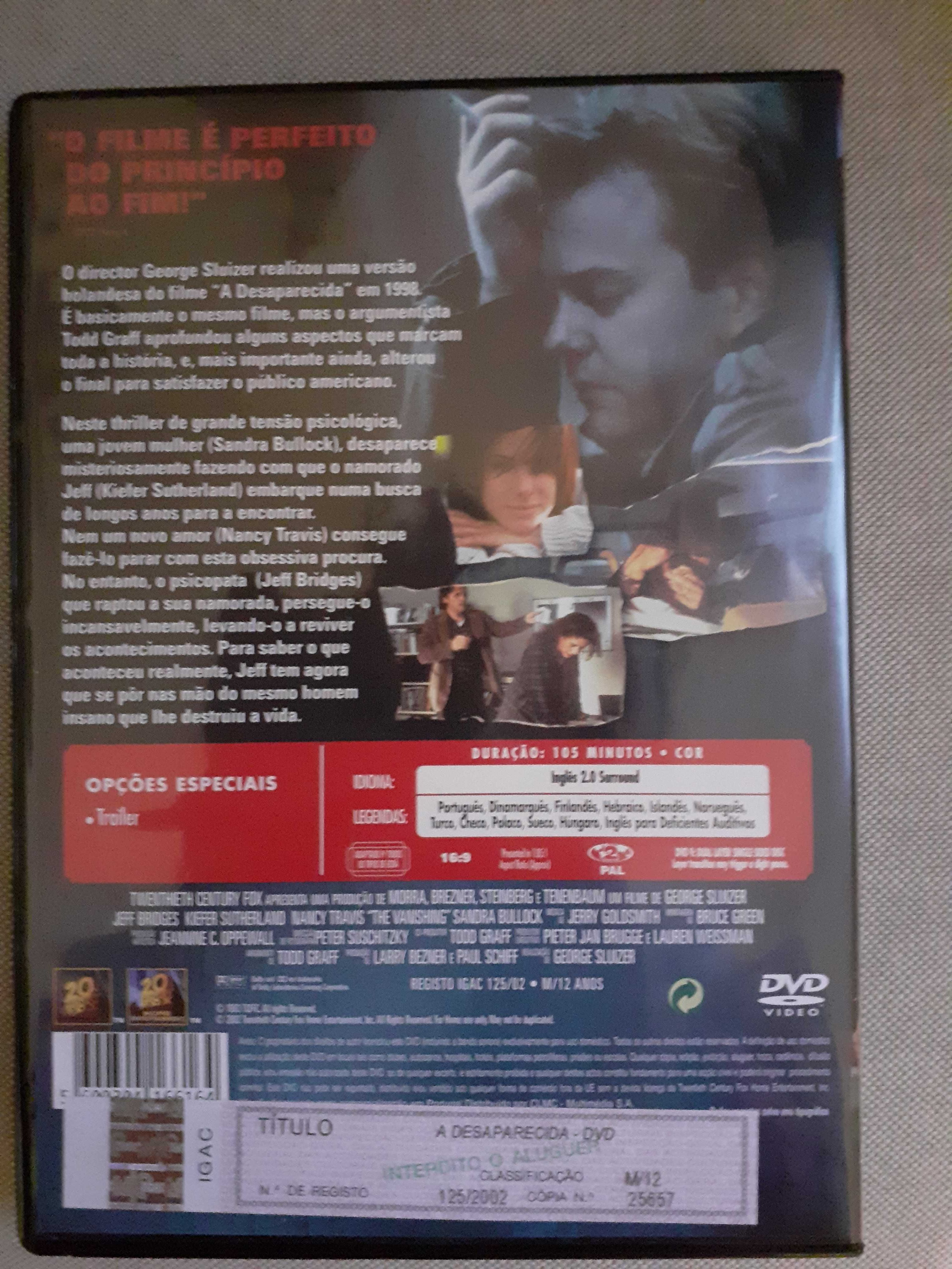 DVD - filme A Desaparecida