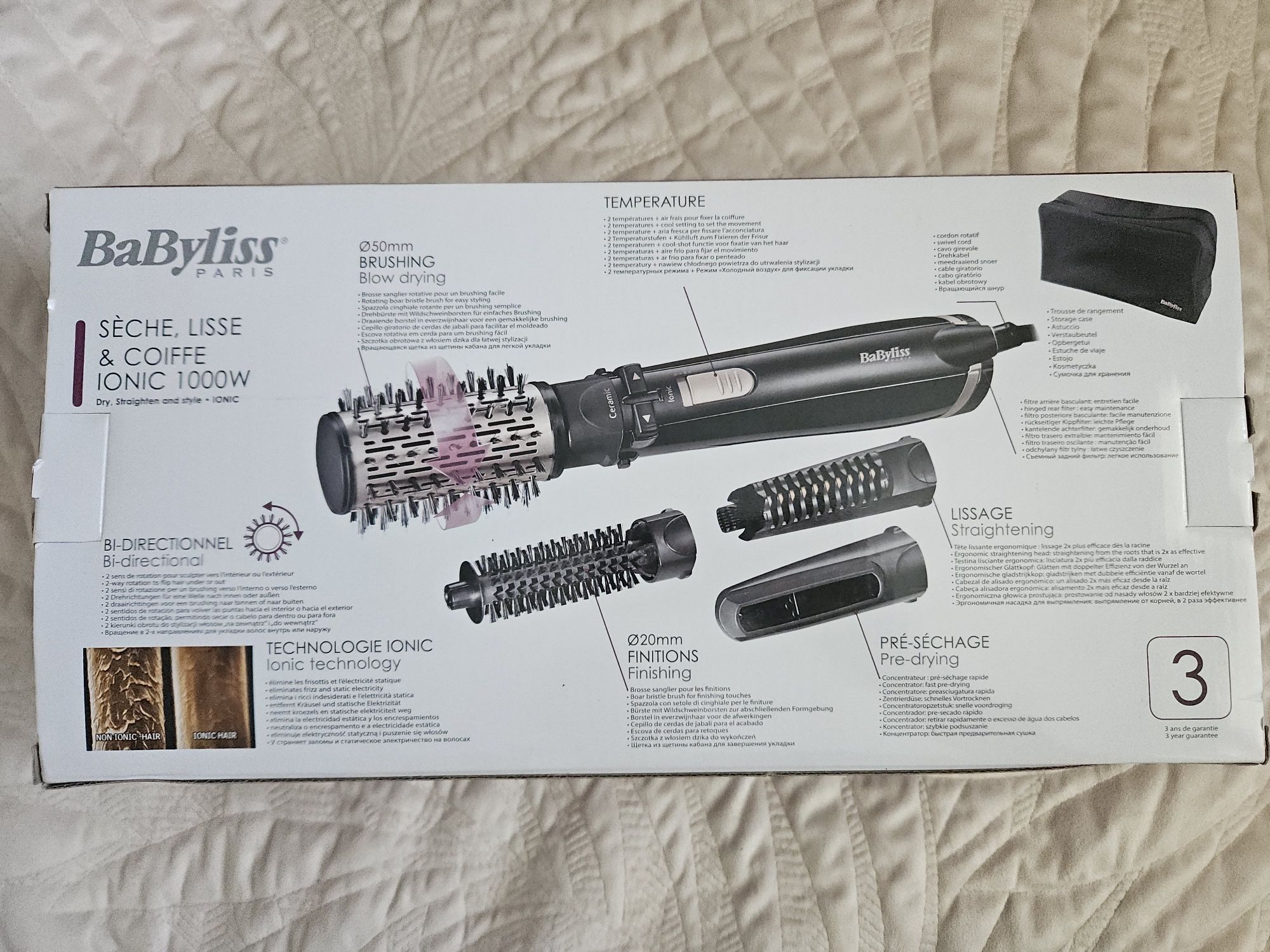 Lokówko-suszarka BaByliss AS200E ionic lokowka obrotowa 1000W