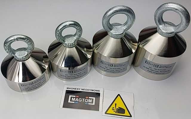 Magnes neodymowy do poszukiwań w wodzie 360 stopni mocowanie górne MAG