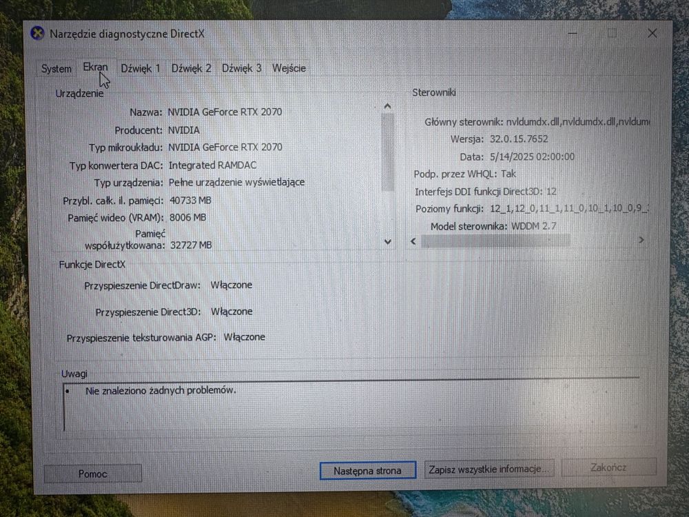 Komputer gamingowy i9 RTX2070 64GB RAM dysk 2.5Tb monitor 10850k aoc