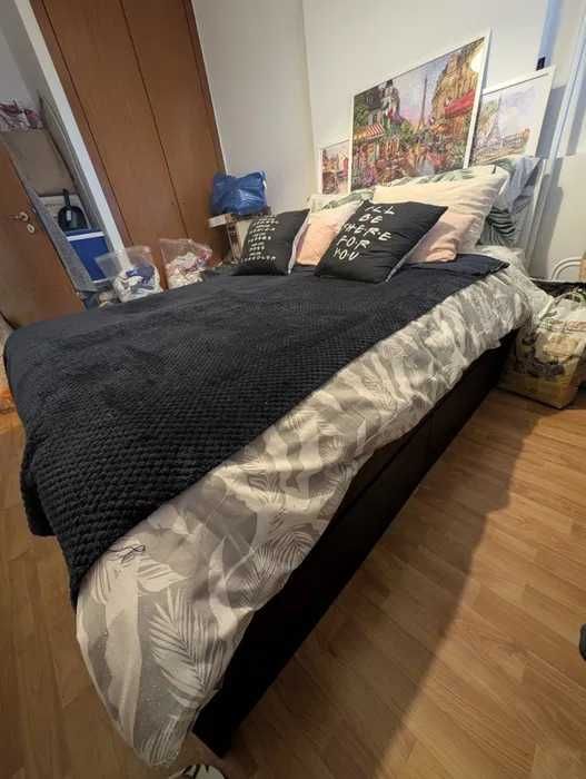 Cama de Casal (4 gavetas, sem cabeceira) Conforama + Colchão Molaflex