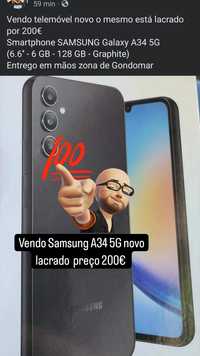 Samsung A34 5G novo lacrado 
Smartphone SAMSUNG