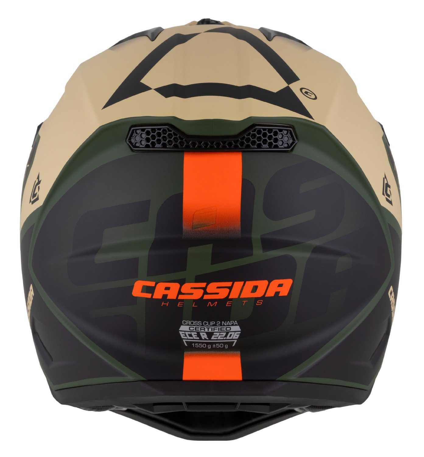 Kask Motocyklowy CASSIDA CROSS CUP2 Pod interkom XS-XXL +KOMINIARKA