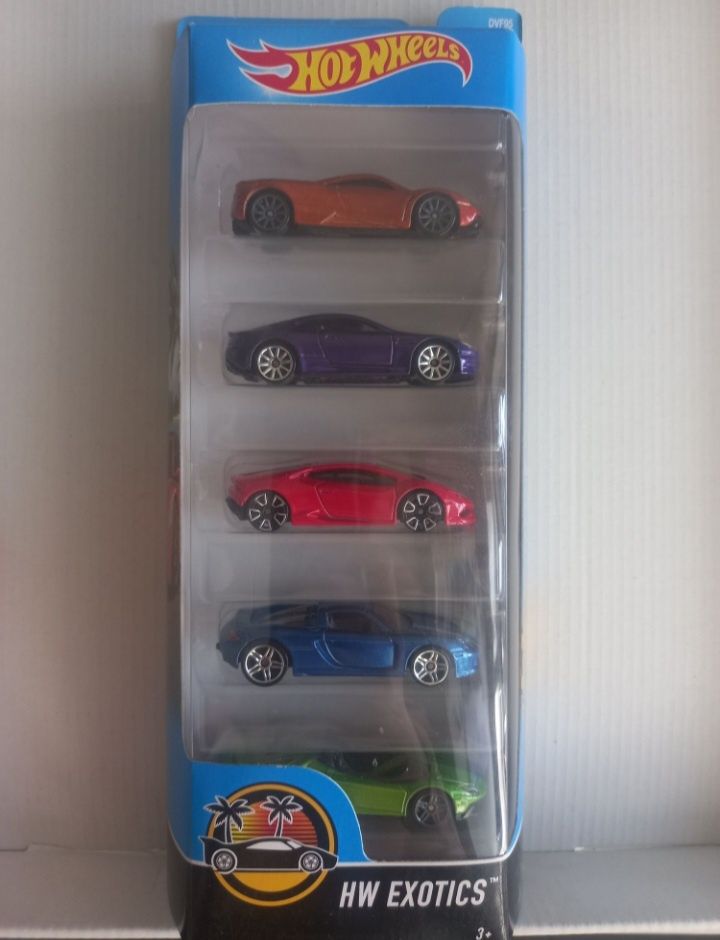 Pack de 5 hot wheels EXOTICS saiu no ano 2016