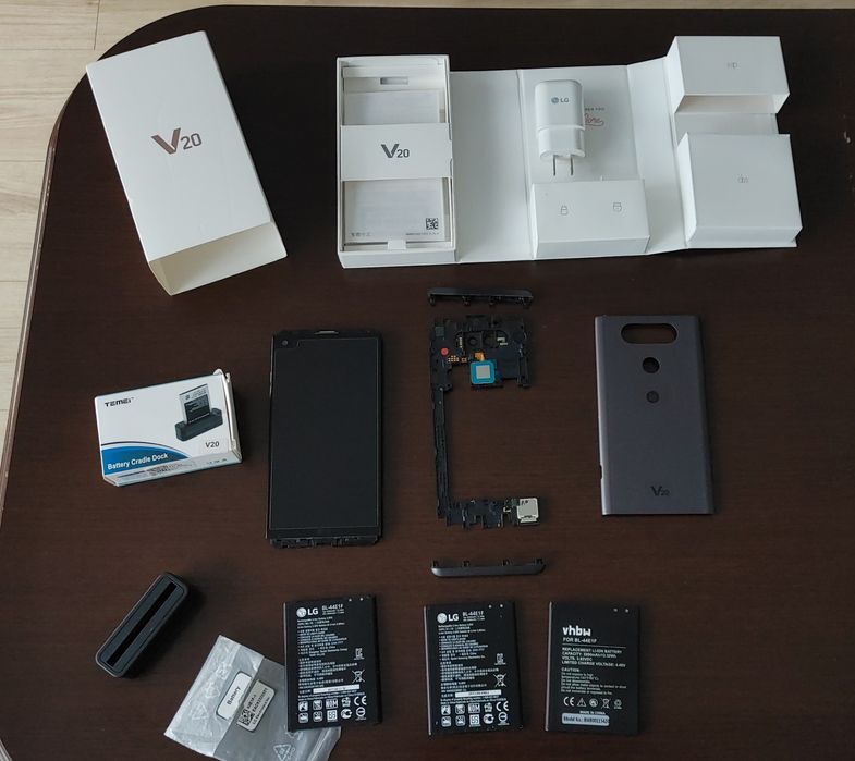 LG V20 Części Oryginalne Wyświetlacz Plecki Baterie Stacja Dokująca