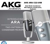 Микрофон студийный для ПК для стриминга, подкастов AKG Ara C22 Новые!