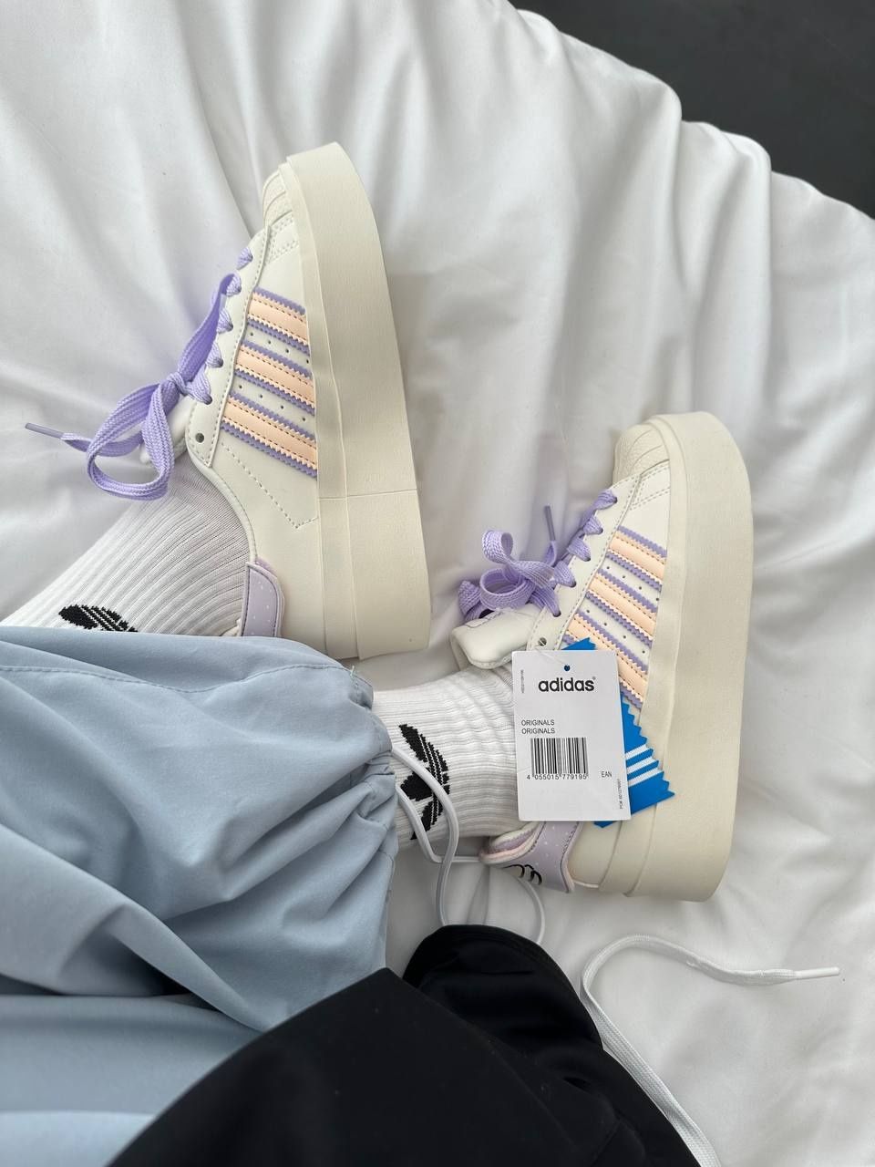 Жіночі кросівки Adidas Superstar Bonega purple/Cream Macaroon р36-40