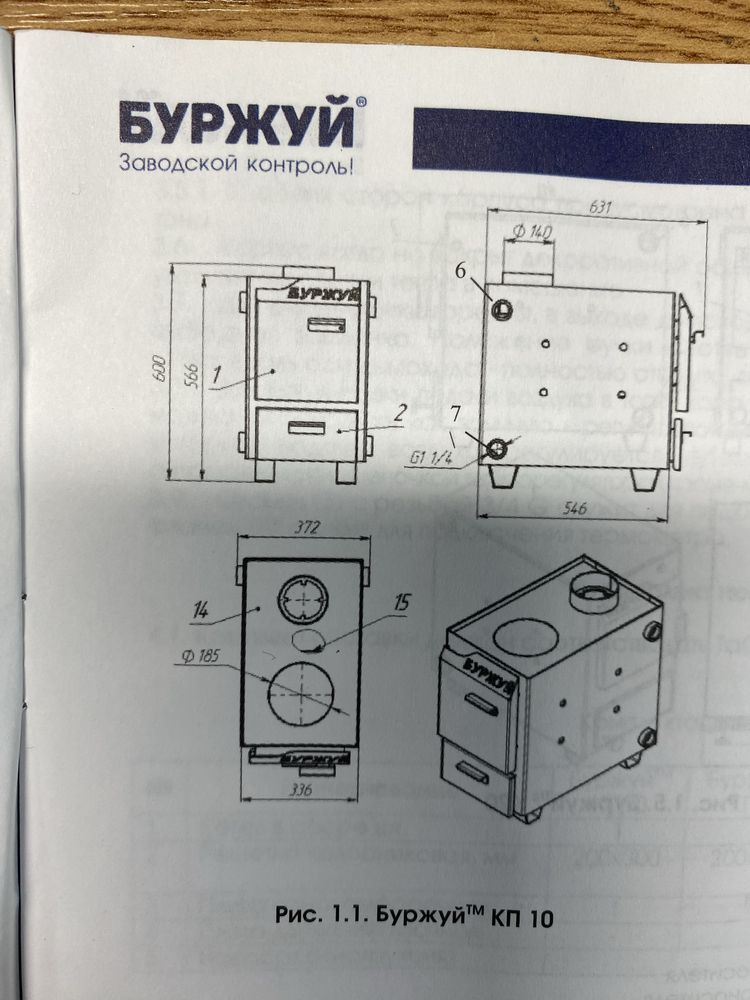 Котел стальний твердопаливний