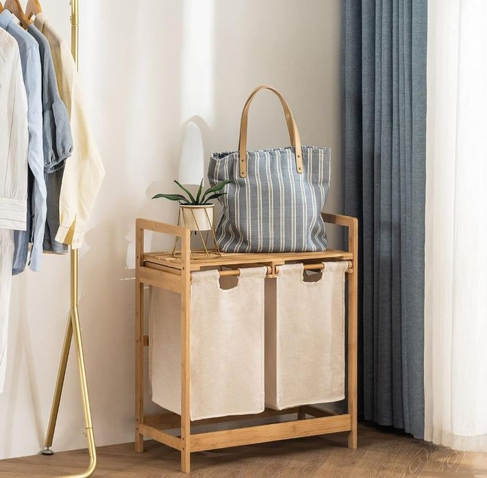 YOUDENOVA Bambusowy kosz na pranie