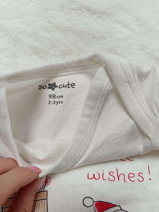 Zestaw świątecznych bodów niemowlęcych 98 cm