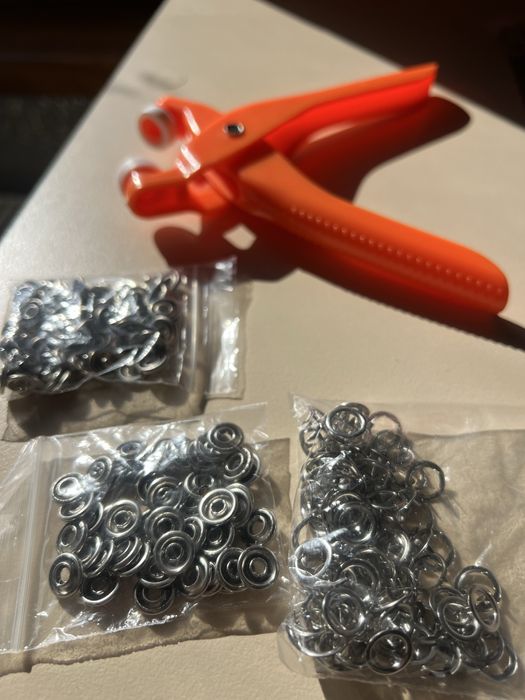 Набір інструмент для встановлення кнопки для одягу