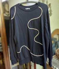 Świetna bawełniana bluza Zara L oversize