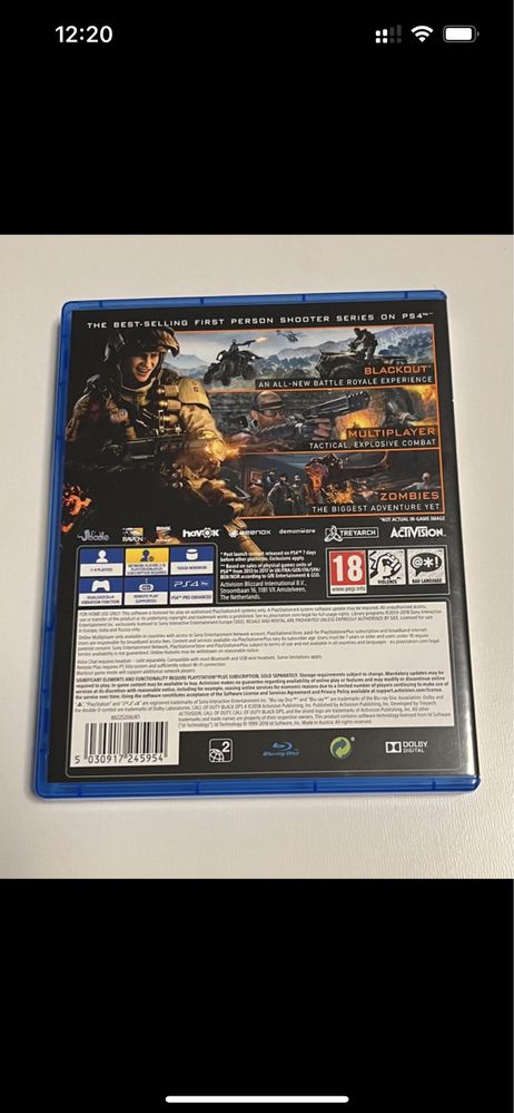 Jogo PS4 Call of Duty - Black Ops 4
