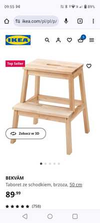 Ikea BEKVÄM taboret ze schodkiem 
Taboret ze schodkiem