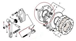 Docisk Hamulca Massey Ferguson Ø 178 mm