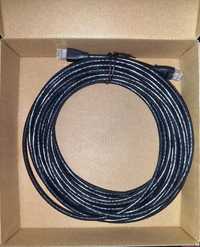 Patchcord kat.6 kabel sieciowy LAN 2x RJ45 czarny 15m