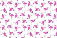 Zasłona na żabki 160x250 biała flamingi różowe