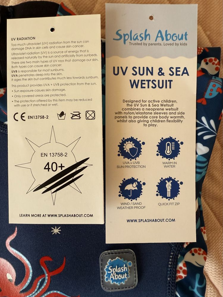 Pianka do pływania dziecięca Splash About Combie UV