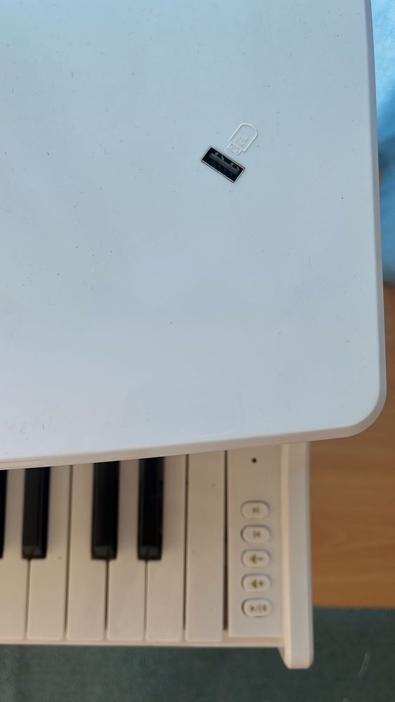 Piano homcom eletrico infantil de 37 teclas usb e microfone