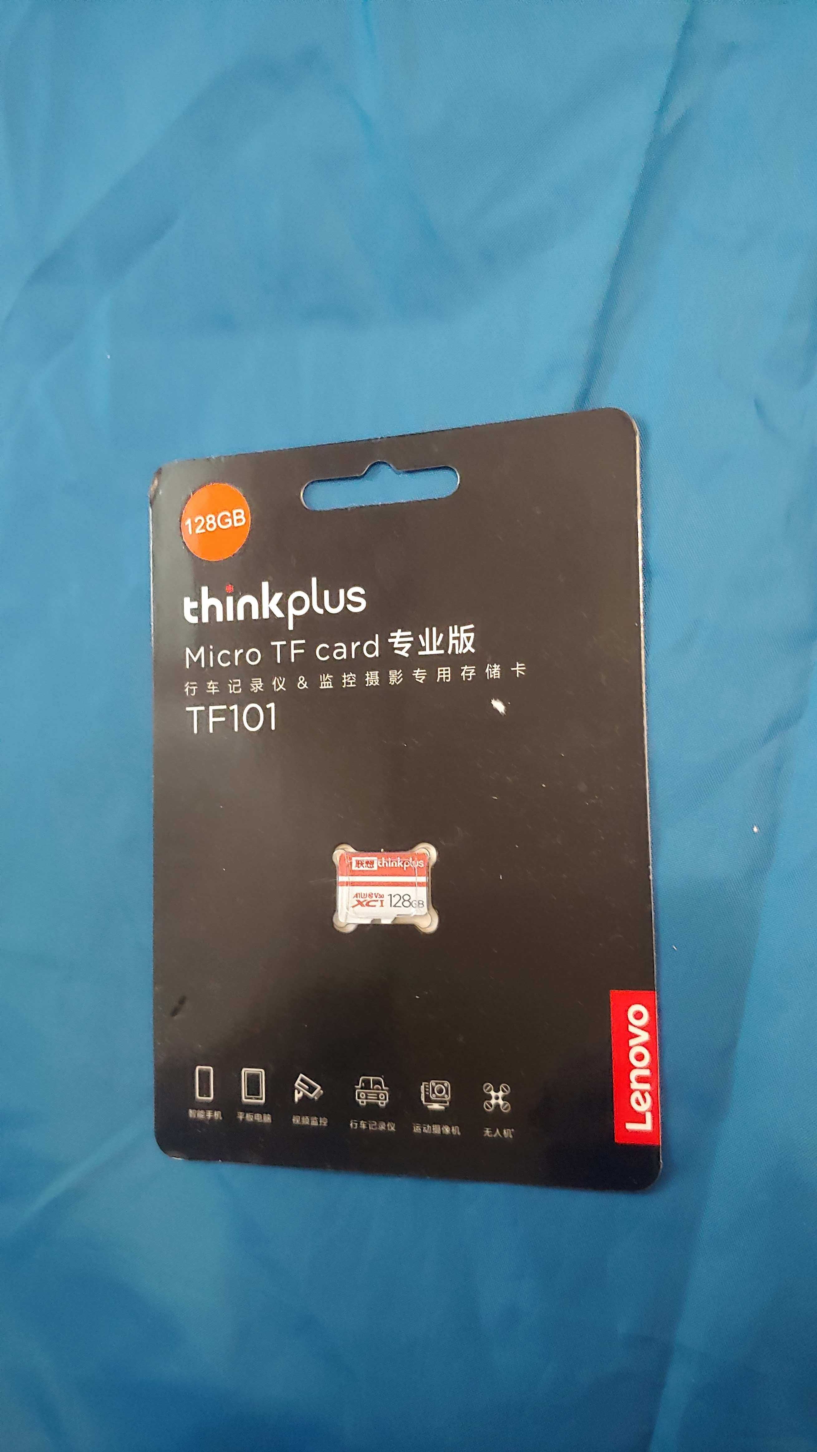 Карта памяти Lenovo 128Gb гб U1 V30 оригинал, быстрая, новая