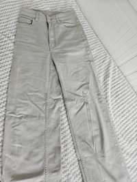 Spodnie damskie beżowe jasne rozmiar 34 H&M