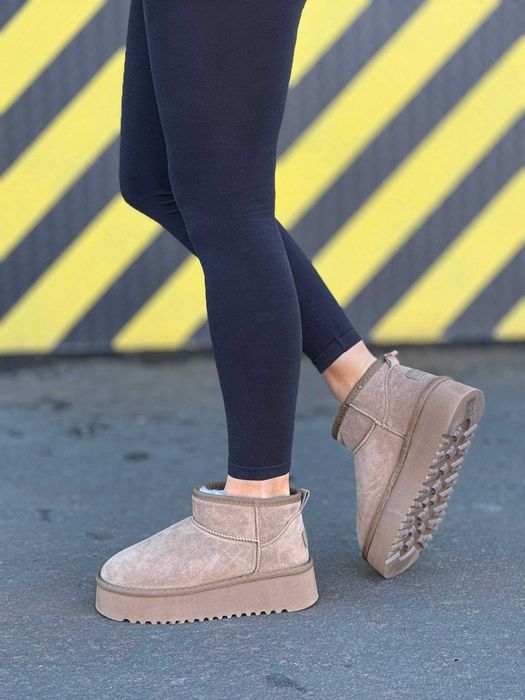 Жіночі UGG зимові на хутрі (36-41) черевики замшеві Уггі Угги