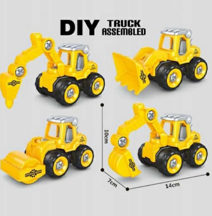 Pojazdy budowlane zestaw pojazdów auto dla dziecka zabawka