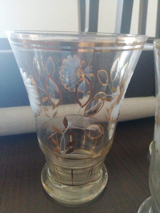 4 copos de agua vintage