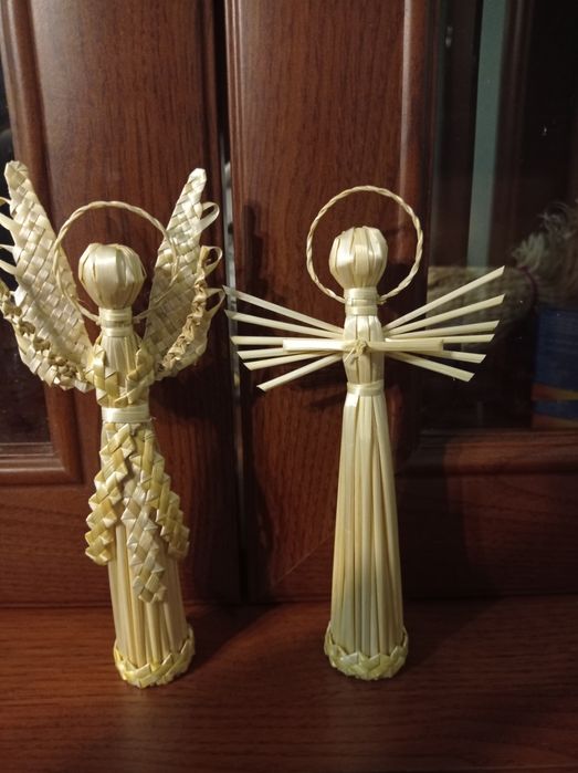 Солом'яний ангел вироби з соломи, ангел з соломки