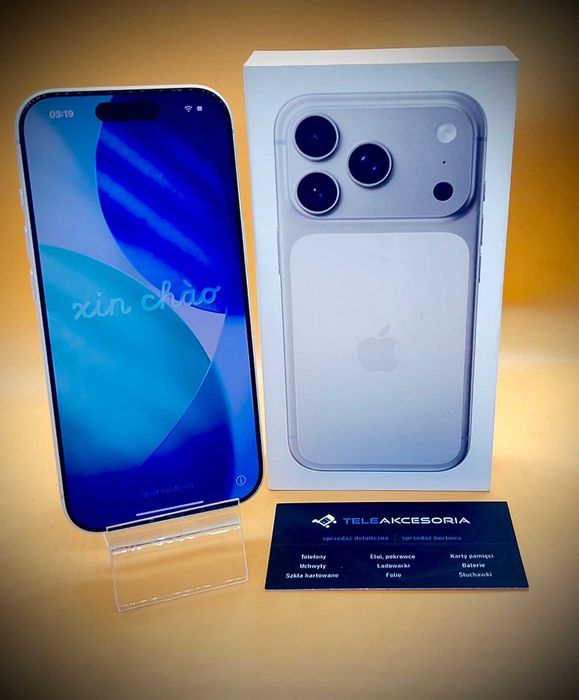 "JAK NOWY" IPHONE 17 PRO | 256GB | Silver | Kutno Carrefour Cena:4999