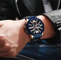 Наручные часы мужские Curren  Blue-Cuprum Чоловічій годинник