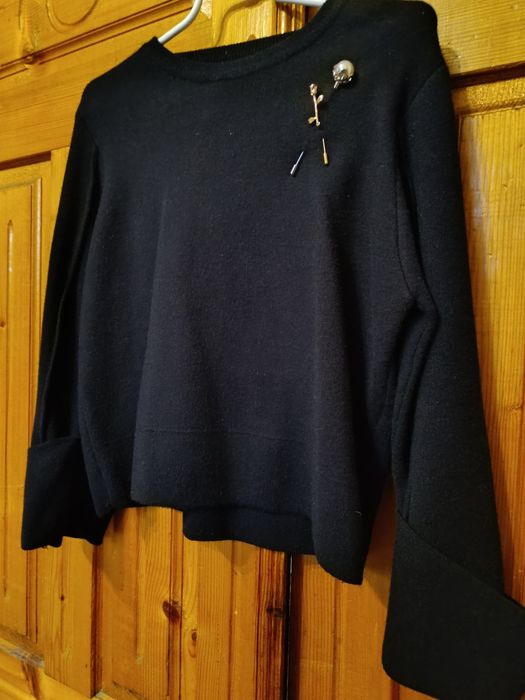 Жіночий теплий костюм зі щільної ангори з спідницею