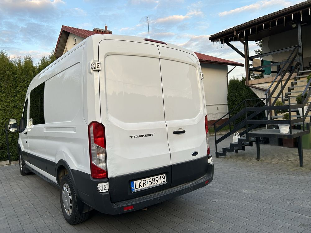 Ford Transit 2.0 Ecoblue 130 km L3H2 2017 rok Brygadówka 7 osobowa .