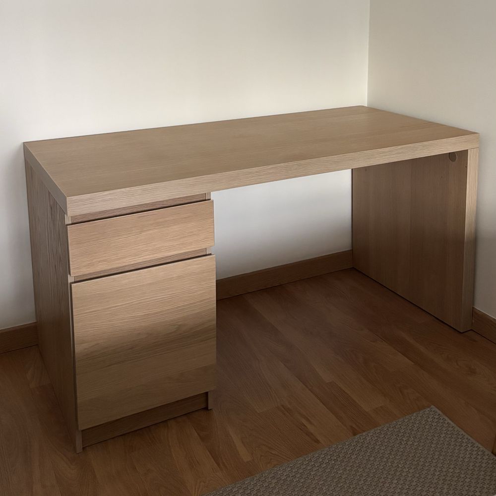 Secretária Malm Ikea bétula