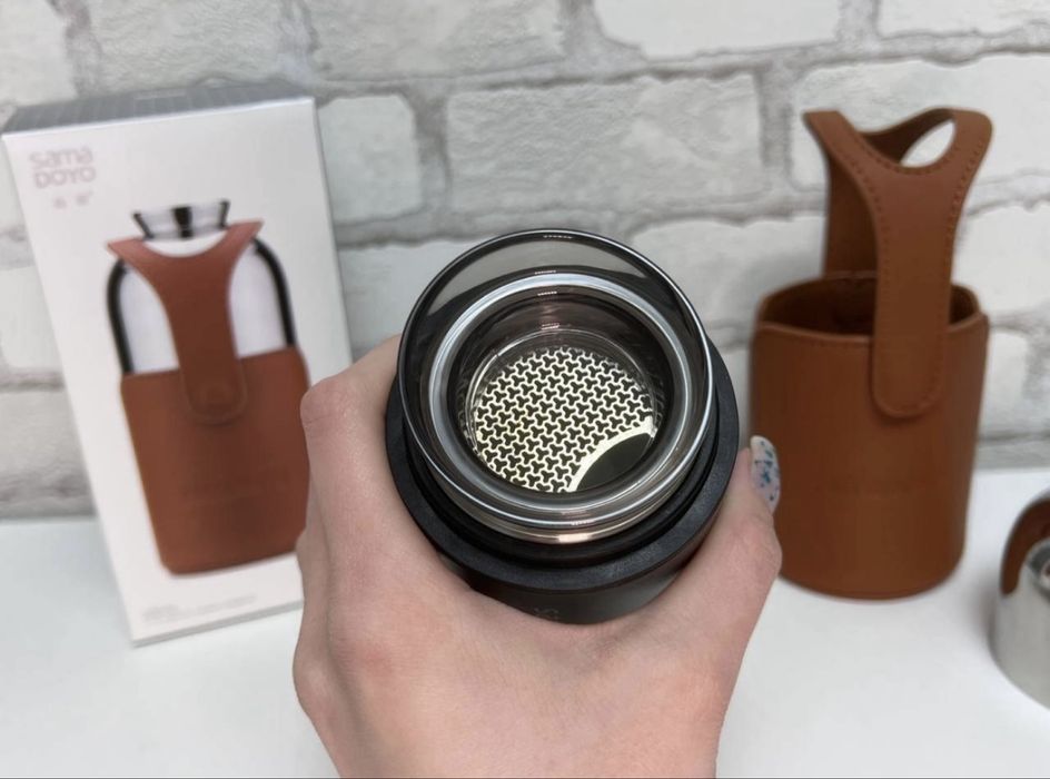 Термос Термочашка Sama Doyo Yi MC-07A, 200 мл з фільтром і чохлом