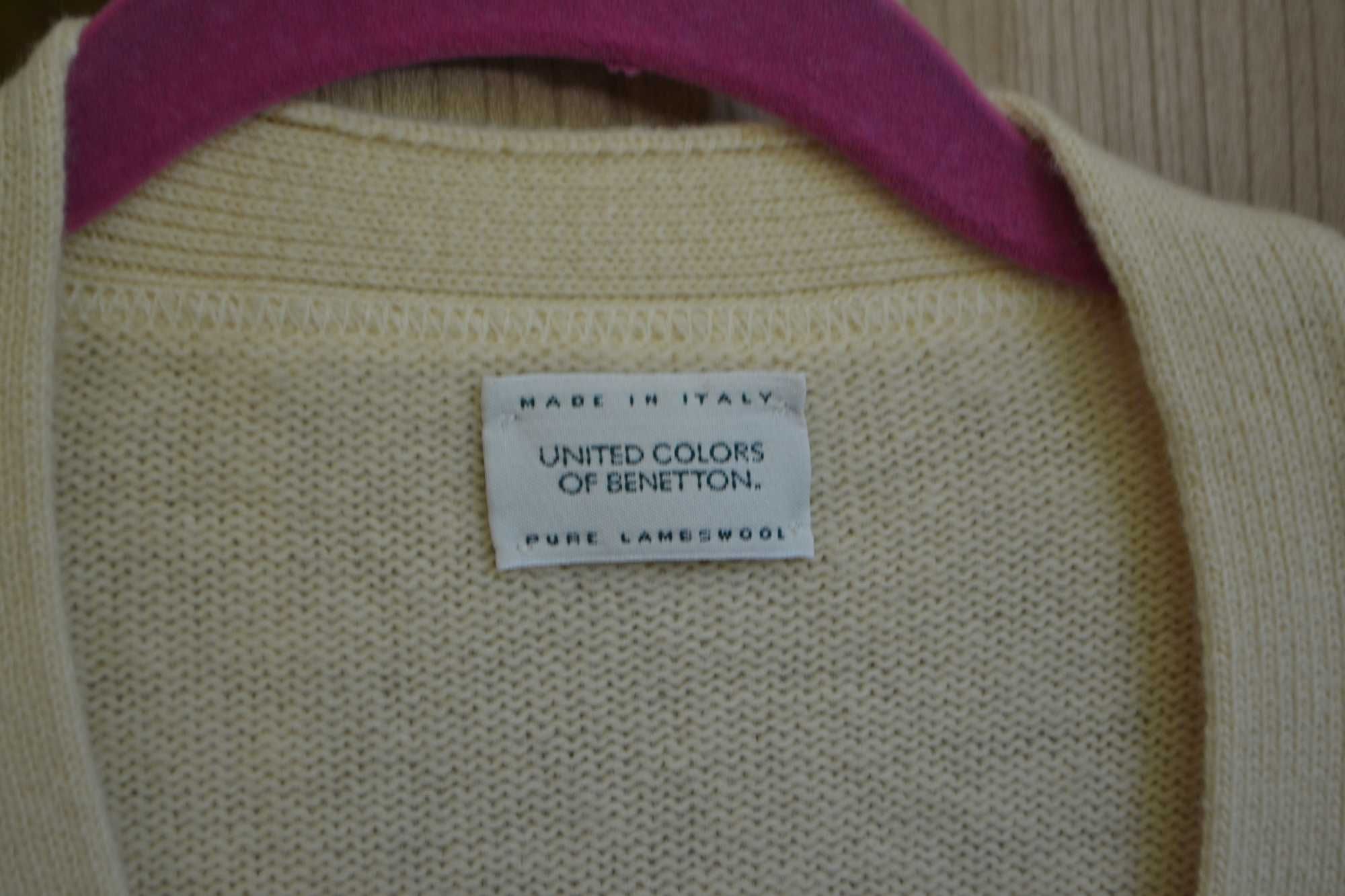 sweter United Colors of Benetton, wełna owcza, L