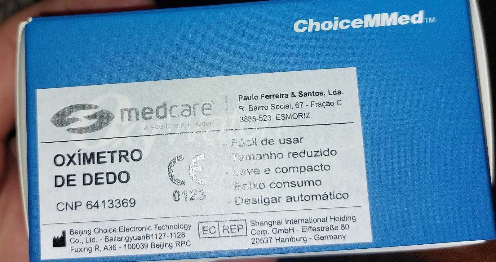 [Novo] Oxímetro de pulso de Dedo Spo2 com ecrã OLED