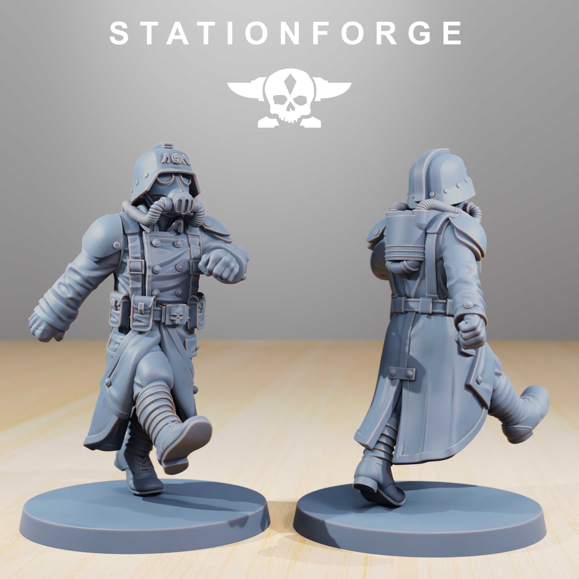 Station Forge - GrimGuard - Marching Poses