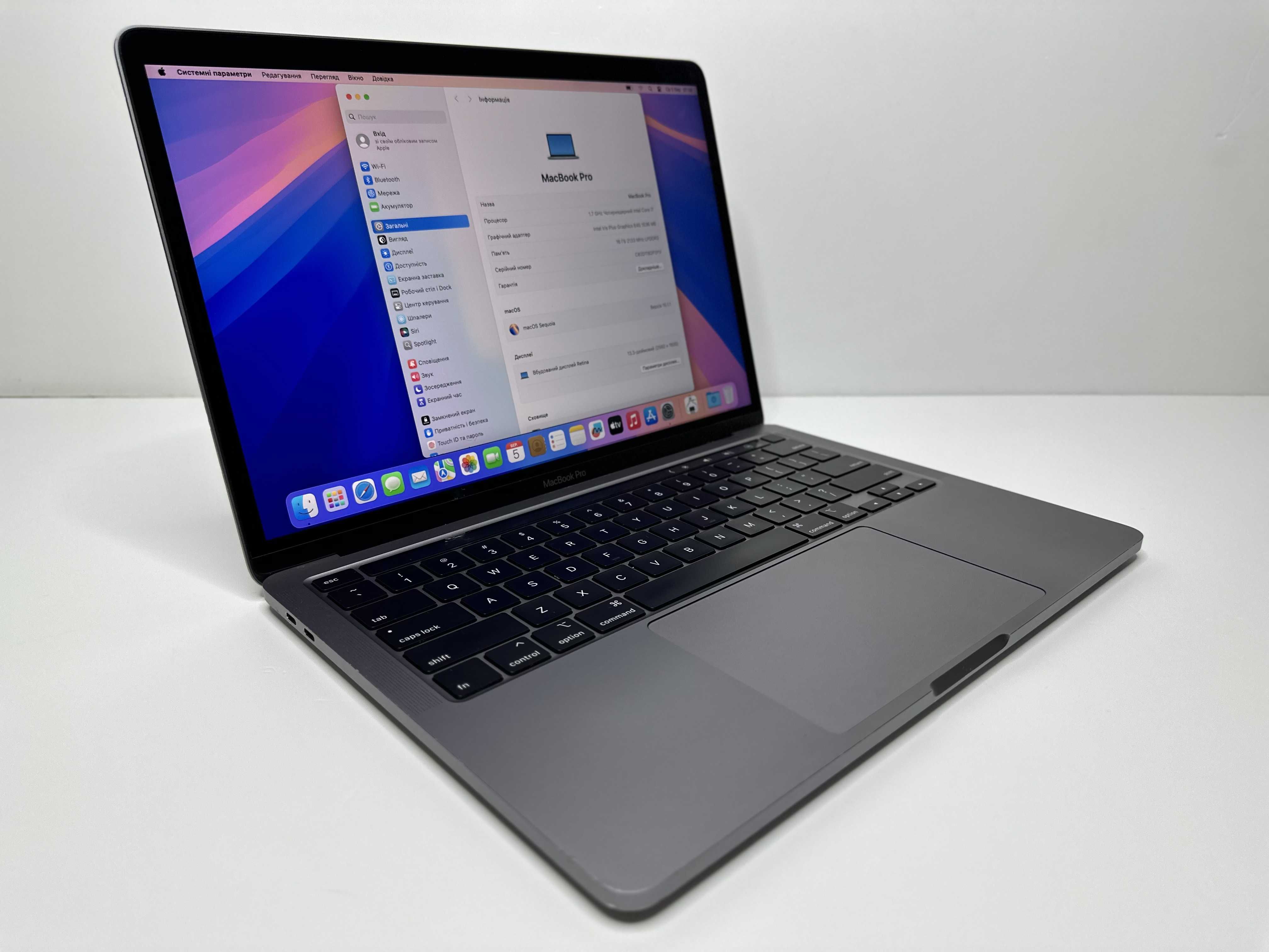 Макбук Apple MacBook Pro 13, i7, 16Gb, 256Gb, A2289, 2020 Retina