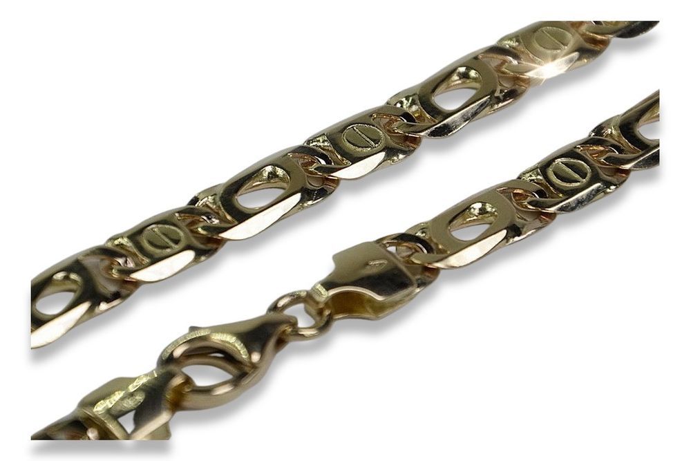 Złoty łańcuszek 14k 585 Tygrysie oko pełny cc031y 55cm 5,50mm Gdańsk