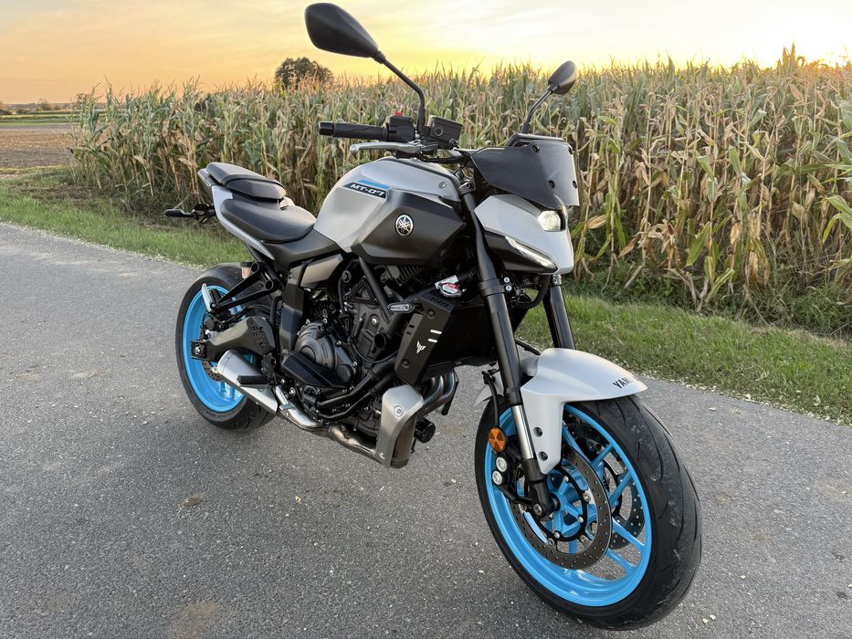 Yamaha MT07 Nowy model 2025 Ice Storm A2 35kw 180km Transport