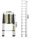 Escada de aluminio telescopica 380cm
Nova.
Otima para autocaravanas ou