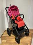 Cybex Balios S 2w1 – gondola + spacerówka,Fancy Pink Różowo - czerwony