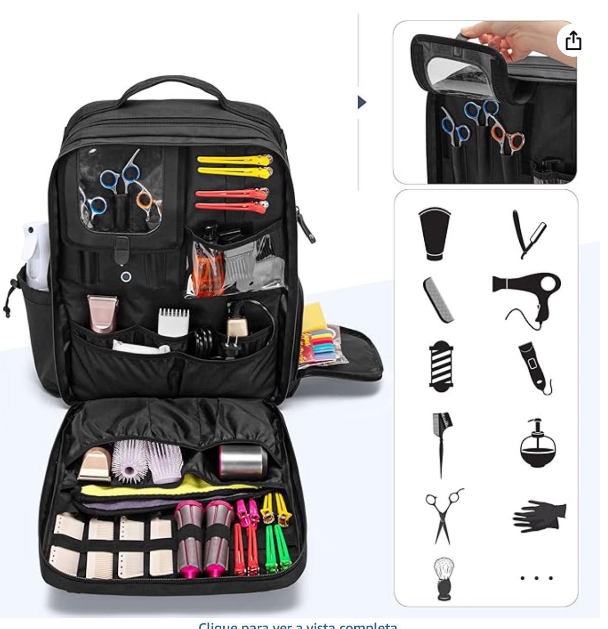 Mochila de barbeiro/cabeleireiro